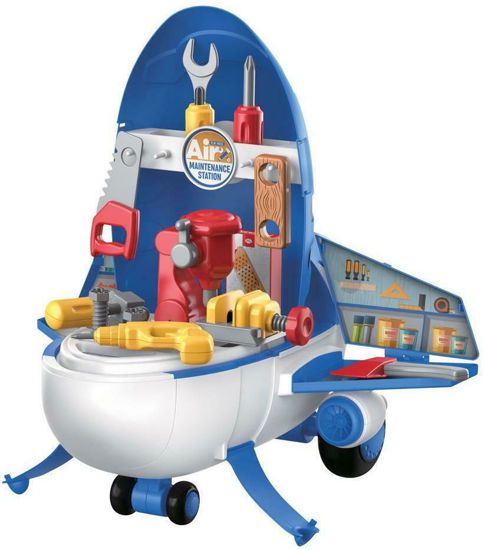 Picture of Luna Παιδικός Πάγκος Με Εργαλεία Αεροπλάνο Βαλιτσάκι