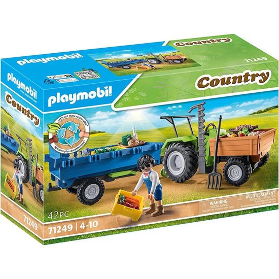 Picture of Playmobil Country Αγροτικό Τρακτέρ Με Καρότσα (71249)