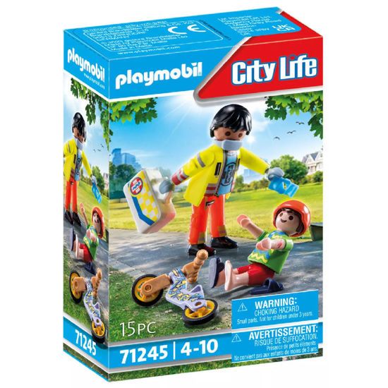Picture of Playmobil City Life Διασώστης Και Παιδάκι (71245)