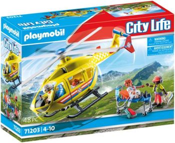 Picture of Playmobil City Life Ελικόπτερο Πρώτων Βοηθειών (71203)