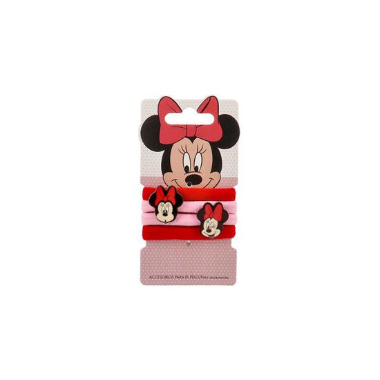 Picture of Disney Minnie Mouse Λαστιχάκια Μαλλιών 4τεμ. (Ροζ-Κόκκινο)