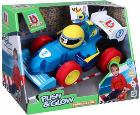 Picture of Bburago Junior Push And Glow Formula 1 Fun Μπλε Με Φως και Ήχο (16/89021)