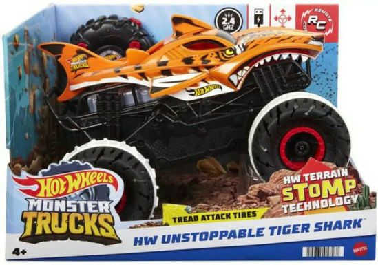 Picture of Hot Wheels MT Tiger Shark Τηλεκατευθυνόμενο Αυτοκίνητο Monster Truck 1:15 (HGV87)