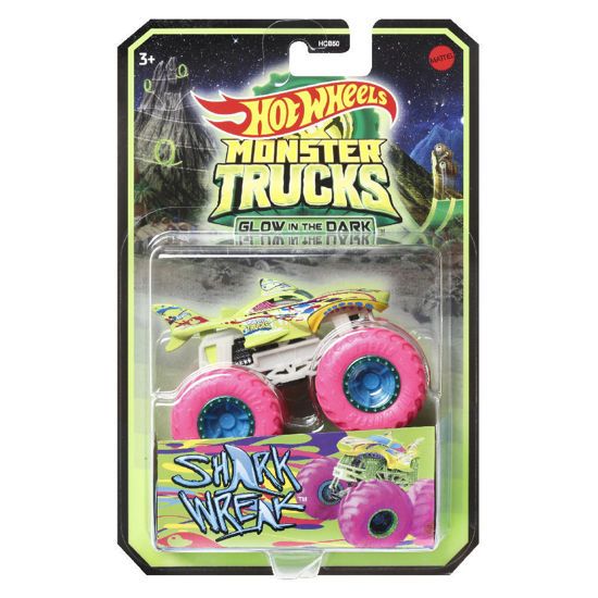 Picture of Mattel Hot Wheels Monster Trucks Glow in The Dark Shark Wreak (HGX15)