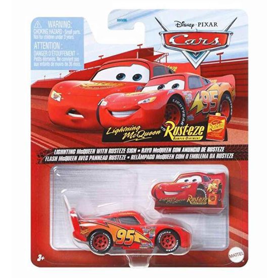 Picture of Mattel Disney Pixar Cars 3 Lighnting McQueen With Rusteze Sign Die-Cast (GCC81)