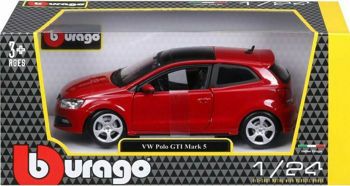 Picture of Bburago Μεταλλικό Plus VW Polo GTI Mark 5 Red 1:24