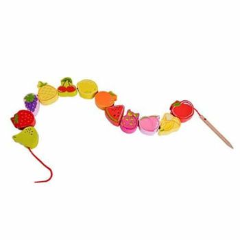Picture of Classic World Fruit Beads Παιχνίδι Lacing Λεπτής Κινητικότητας Με Κορδόνι