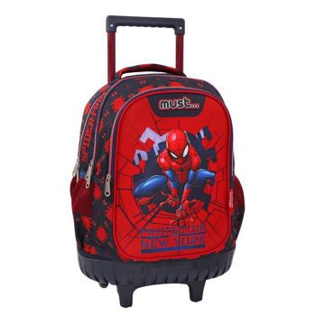 Picture of Must Σχολική Τσάντα Τρόλεϊ Δημοτικού Spiderman Protector Of New York 3 Θήκες