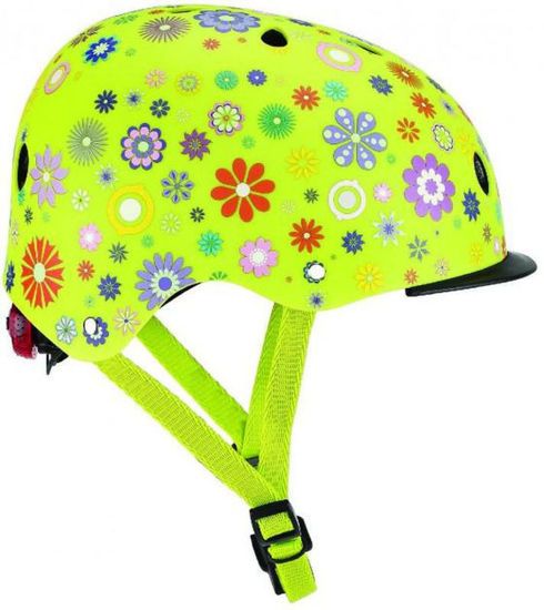 Picture of Globber Κράνος Elite Lights Lime Green Flowers XS-S (48-53εκ.)