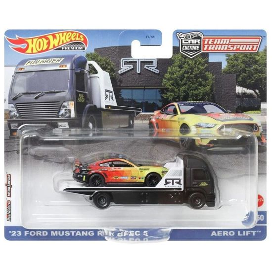 Picture of Hot Wheels Premium Car Culture Team Transport ''23 Ford Mustang RTR Spec 5 Aero Lift (HKF39)
