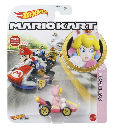 Picture of Mattel Hot Wheels Αυτοκινητάκια Mario Kart Cat Peach (GRN13)