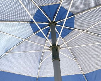 Picture of Solart Σπαστή Ομπρέλα Θαλάσσης Διαμέτρου 2m με UV Προστασία και Αεραγωγό Silver/Blue
