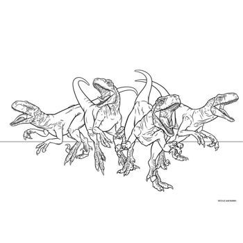 Picture of Μπλοκ Ζωγραφικής Mε Αυτοκόλλητα Jurassic World 40Φ (23x33εκ.)