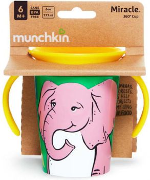 Picture of Munchkin Miracle Trainer Cup Elephant Ποτήρι Εκπαιδευτικό 177ml