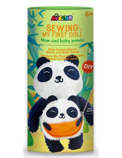 Picture of Avenir Κεντήματα Sewing Doll Panda And Baby