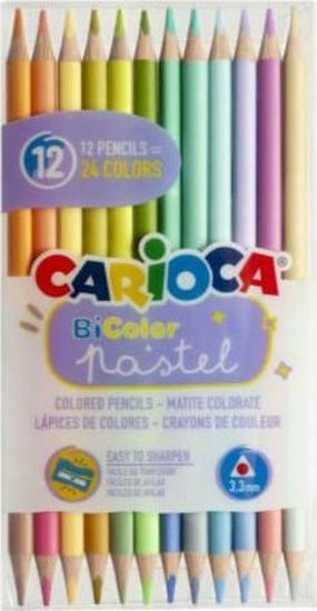 Picture of Carioca Ξυλομπογιές Pastel Bicolor Διπλής Γραφής Σετ 12τεμ.