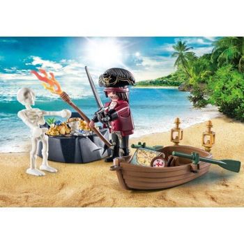 Picture of Playmobil Pirates Πειρατής με Βαρκούλα & Θησαυρό (71254)