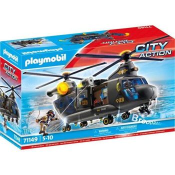 Picture of Playmobil City Action Ελικόπτερο Ειδικών Δυνάμεων Με Δύο Έλικες (71149)