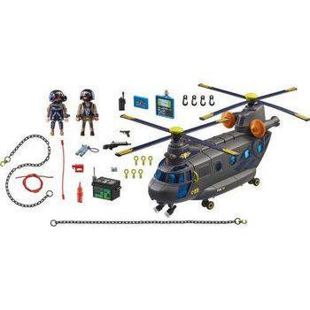 Picture of Playmobil City Action Ελικόπτερο Ειδικών Δυνάμεων Με Δύο Έλικες (71149)