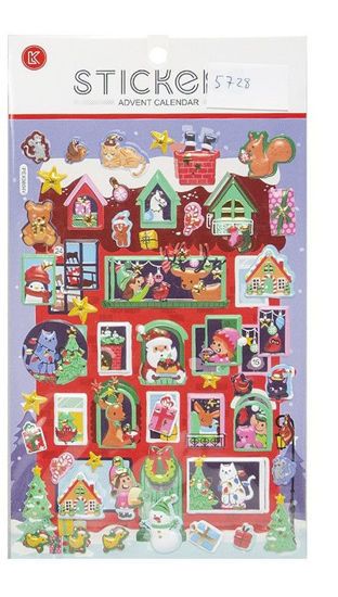Picture of Ημερολόγιο Χριστουγεννιάτικων με Stickers 25x14.5εκ