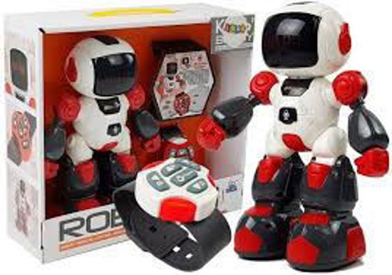 Picture of Τηλεκατευθυνόμενο Ρομπότ Κόκκινο με Χειριστήριο Ρολόϊ