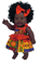 Εικόνα της Κούκλα Αφρικάνα 30εκ. Πορτοκαλί