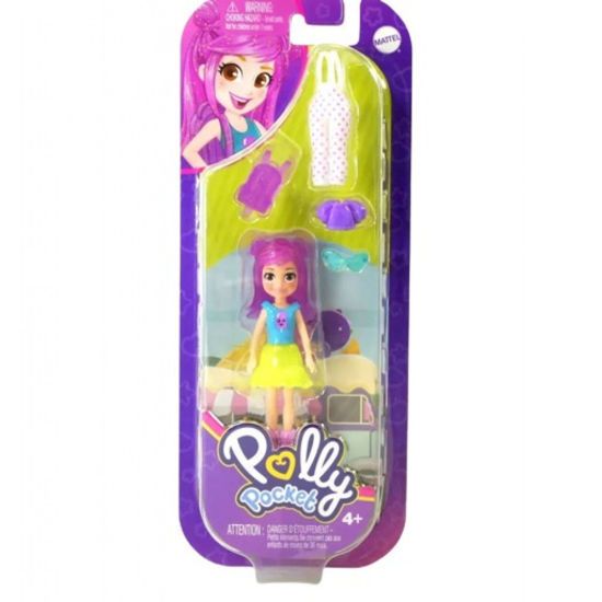 Picture of Polly Pocket Mini Pack Ροζ Μαλλιά με Κότσους (HRD59)