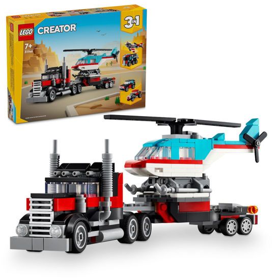 Picture of Lego Creator 3in1 Flatbed With Helicopter (31146)
