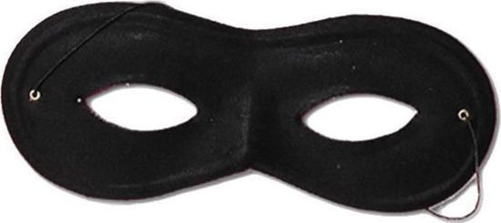 Picture of Αποκριάτικη Μάσκα Ματιών Μαύρη Οβάλ
