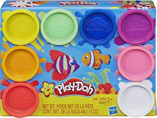 Picture of Play-Doh 8 Πλαστοζυμαράκια Πλαστελίνης Sea Rainbow