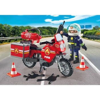 Picture of Playmobil City Action Πυροσβέστης Με Μοτοσικλέτα (71466)