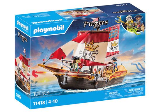 Picture of Playmobil Pirates Πειρατική Γαλέρα ο Βασιλιάς των Πειρατών (71418)