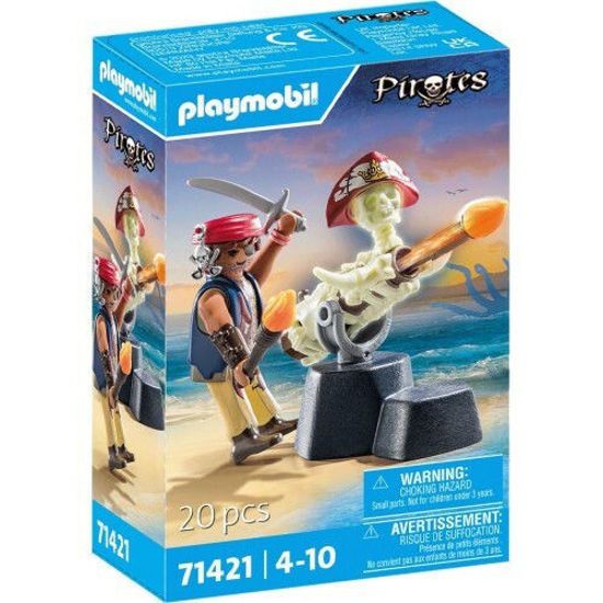 Picture of Playmobil Pirates Πειρατής Με Κανόνι (71421)