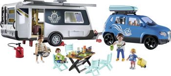 Picture of Playmobil Family Fun Οικογενειακές Διακοπές με Ρυμουλκούμενο Τροχόσπιτο (71423)
