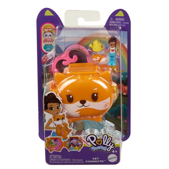 Picture of Polly Pocket Mini Pet Connects Fox Compact Playset (HRD39)