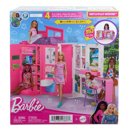 Picture of Barbie Νέο Σπιτάκι Βαλιτσάκι Σετ Με 4 Χώρους (HRJ76)