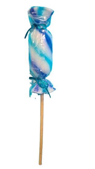 Picture of Πασχαλινή Λαμπάδα Χειροποίητη Γλειφιτζούρι με Ξύλινη Λαβή Μπλε