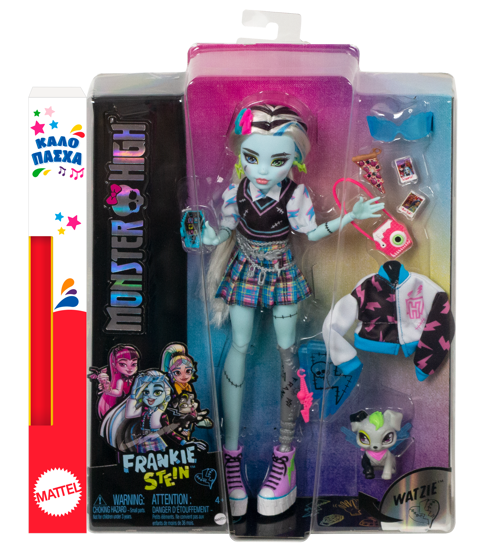 Picture of Παιχνιδολαμπάδα Mattel Κούκλα Monster High Watzie Frankie Stein (HHK53)