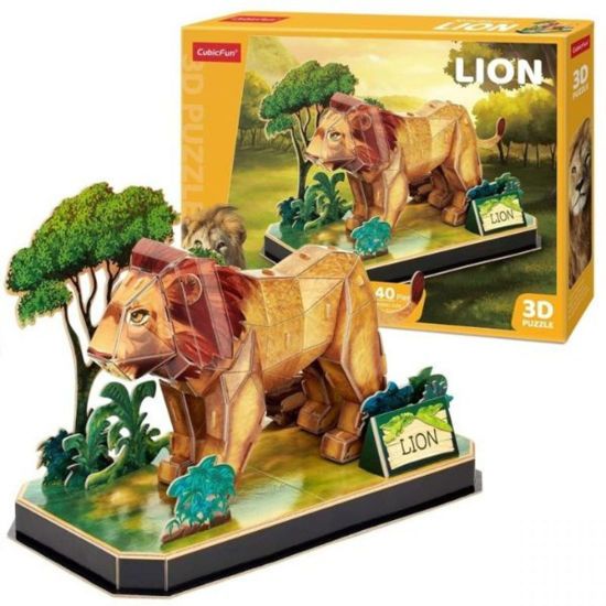 Picture of Cubic Fun Παζλ 3D Animal Pals Lion 40τεμ.