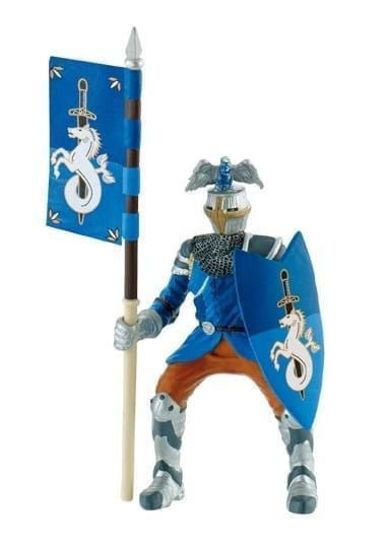 Picture of Bullyland Μινιατούρα Ιππότης με Λάβαρο Μπλε (80785)
