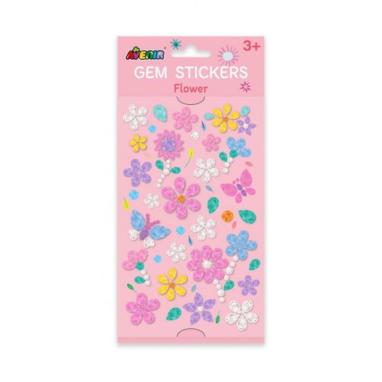 Picture of Avenir Gem Stickers Flowers