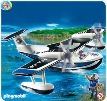 Picture of Παιχνιδολαμπάδα Playmobil City Action Αστυνομικό Υδροπλάνο (4445)